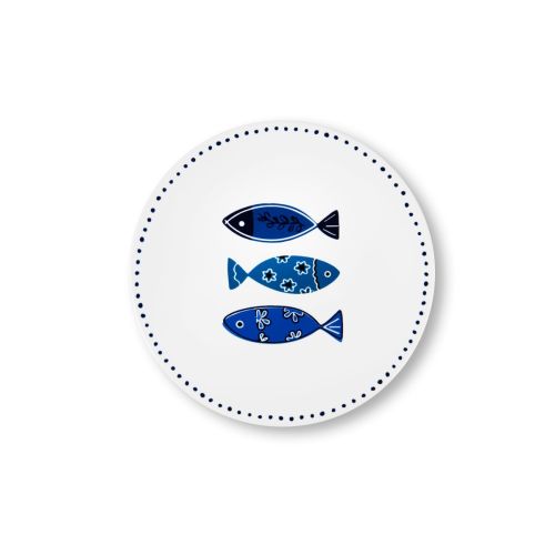Sottopentola, 1 pezzo, ceramica, con pesci